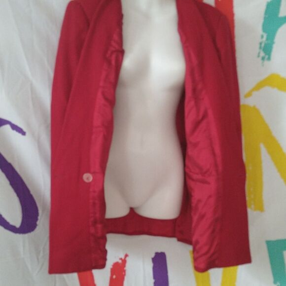 Vintage Blood Red Blazer - Picture 6 of 9